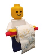 Uchwyt na papier toaletowy LEGO MAN BiałoNiebieski