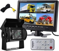 Car ZESTAW PARKOWANIA Kamera cofania Monitor LCD 9" 4 Kanały Podziałka