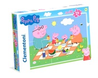 Puzzle maxi 24 elementy. Świnka Peppa