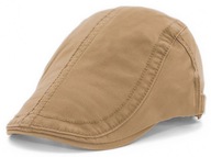 Kaszkiet męski beżowy czapka casual 100% bawełna