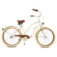 Rower beach Cruiser damski 26 damka SAHARA RoyalBi 3 biegi shimano retro