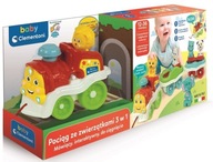 CLEMENTONI BABY POCIĄG ZE ZWIERZĄTKAMI 3W1 50802