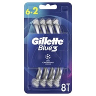 Maszynki do golenia Gillette dla mężczyzn Blue3 jednorazowe 6+2 sztuki