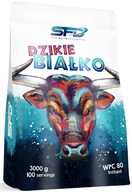 SFD DZIKIE BIAŁKO 3000g WPC 80 BIAŁKO SERWATKOWE PROTEIN MIĘŚNIE JAKOŚĆ