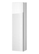 Nábytkový stĺpik VIRGO biely s chrómovou úchytkou (S522-032)