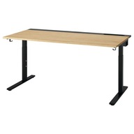 IKEA MITTZON Písací stôl 160x80 cm dyha dub / čierna