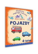 AKADEMIA MĄDREGO MALUCHA 4-LATEK POJAZDY SAMOCHODY 80 naklejek DINO ZAURUŚ