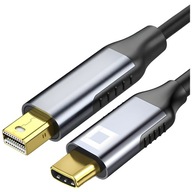 KABEL USB-C MINI DISPLAY PORT PRZEJŚCIÓWKA ADAPTER USB TYP C DP 8K 60HZ 2M