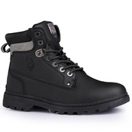 Buty, trapery zimowe męskie U.S. Polo Assn. BLACK WYSOKIE