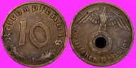 Niemcy 10 reichsfenigów 1938 Znak J /1032