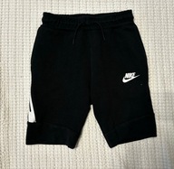 Nike spodenki czarne w-f dresowe academy mega bawełna 137/147 9/1