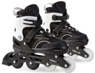 Spokey ROLKI Regulowane 38-41 Inline Skate Czarno Białe