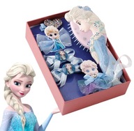 Kraina Lodu Elsa FROZEN akcesoria do włosów szczotka w pudełku 6 elementów
