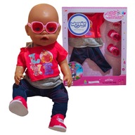 WOOPIE módne oblečenie pre bábiky LOVE okuliare topánky 43-46 cm