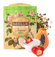 Basilur CREAM FANTASY herbata zielona TRUSKAWKA Z KREMEM puszka - 100g