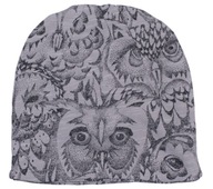 Czapka beanie bawełna organiczna SOWY soft gallery 0-6 mies 40-46