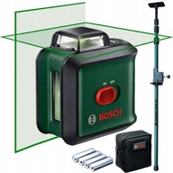 Bosch Laser krzyżowy zielony PLL 360 24 m Etui + Tyczka rozporowa 320 cm