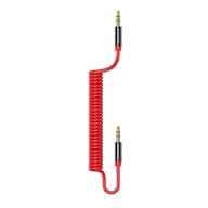 Kabel Audio Usams SJ256 Jack 3 5mm Spring 1 2m czerwony