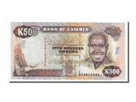 Banknot, Zambia, 500 Kwacha, 1991, UNC(65-70)