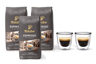 Kawa ziarnista Tchibo Milano 3kg + szklanki termiczne do espresso