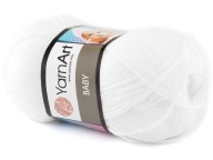 Baby YarnArt 501 fehér fonal