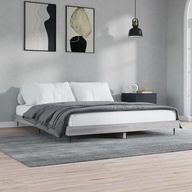 Rama łóżka, szary dąb sonoma, 140x200cm materiał d