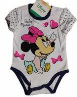 Body dziecięce r. 74/80 MINNIE MYSZKA DISNEY biały/granat dziewczynka