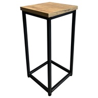 VIRÁGÁGYÁS FÉM LOFT HEGESZTETT VIRÁGTARTÓ ÁLLVÁNY ÁLLÍTHATÓ 45CM 22X22