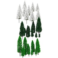 30 viacrozmerných modelov stromov Diorama železničnej architektúry