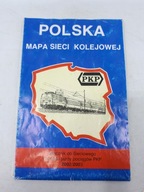 Polska mapa sieci kolejowej 2002/2003 sieciowy rozkład jazdy PKP załącznik