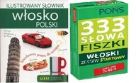 Ilustrowany słownik włosko-polski + 333 Słowa