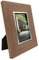 Fotorámik 10x15 hnedé drevopodobný elegantnému širokému rámu