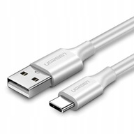 Niklowany kabel USB-C QC3.0 UGREEN 1m (biały)