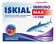 ISKIAL IMMUNO MAX + Cynk 120 kaps. na wzmocnienie odporności