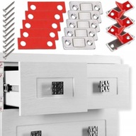 8 x NÁBYTKOVÝ MAGNETICKÝ ZÁMOK NA DVERE SKRINIEK MAGNETICKÁ SKRIŇA SADA