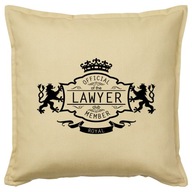 LAWYER OFFICIAL MEMBER poduszka 50x50 prezent