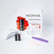 NEONAIL First Choice zestaw do hybryd: 2 lakiery + lampa + akcesoria