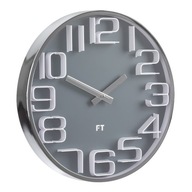 Dizajnové nástenné hodiny Future Time FT7010GY Numbers grey 30cm