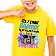 Detské tričko Žltá ALE Z VÁS BAMBIK W 122