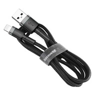 Baseus Cafule kábel USB / Lightning QC3.0 2.4A 1M čierno-sivý CALKLF-BG1