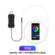 Listwa świetlna LED RGB do wnętrza samochodu 1M2M3M4M5M atmosfera światłowodowa USB