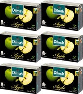 Herbata czarna aromatyzowana w torebkach Dilmah Apple jabłko 20szt x6