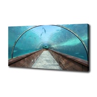 Foto obraz na plátne Tunel akvárium 140x70 cm
