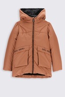Chlapčenská zimná páperová bunda hnedá 164 Coccodrillo
