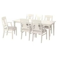IKEA INGATORP/INGATORP Stôl 6 stoličiek Nordvalla