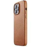 Mujjo Full Leather Case etui plecki skórzane iPhone 14 Pro MagSafe tan