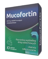 Mucofortin 600 mg, 10 tabl. mus. na kaszel