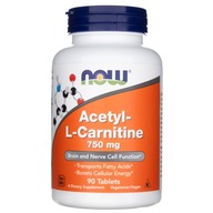 Now Foods Acetyl L-karnitín 750 mg 90 tabliet