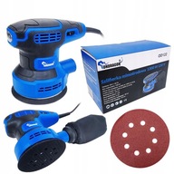 EXCENTRIKUS OSZCILLÁLÓ CSISZOLÓGÉP 125mm ELEKTROMOS 1300W ÁLLÍTHATÓ +PAP
