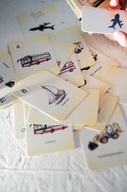 Peter Vozidlá - kartová hra - realistické maľované ilustrácie